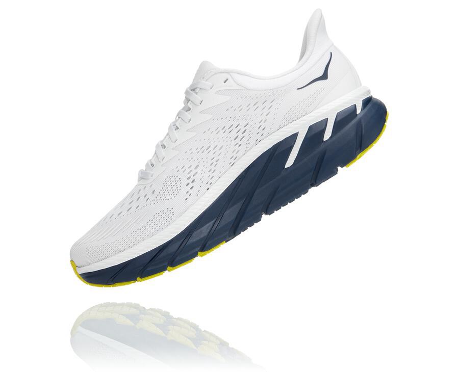 Hoka One One Løbesko Herre - Clifton 7 - Hvide/Sort - 649718WVC